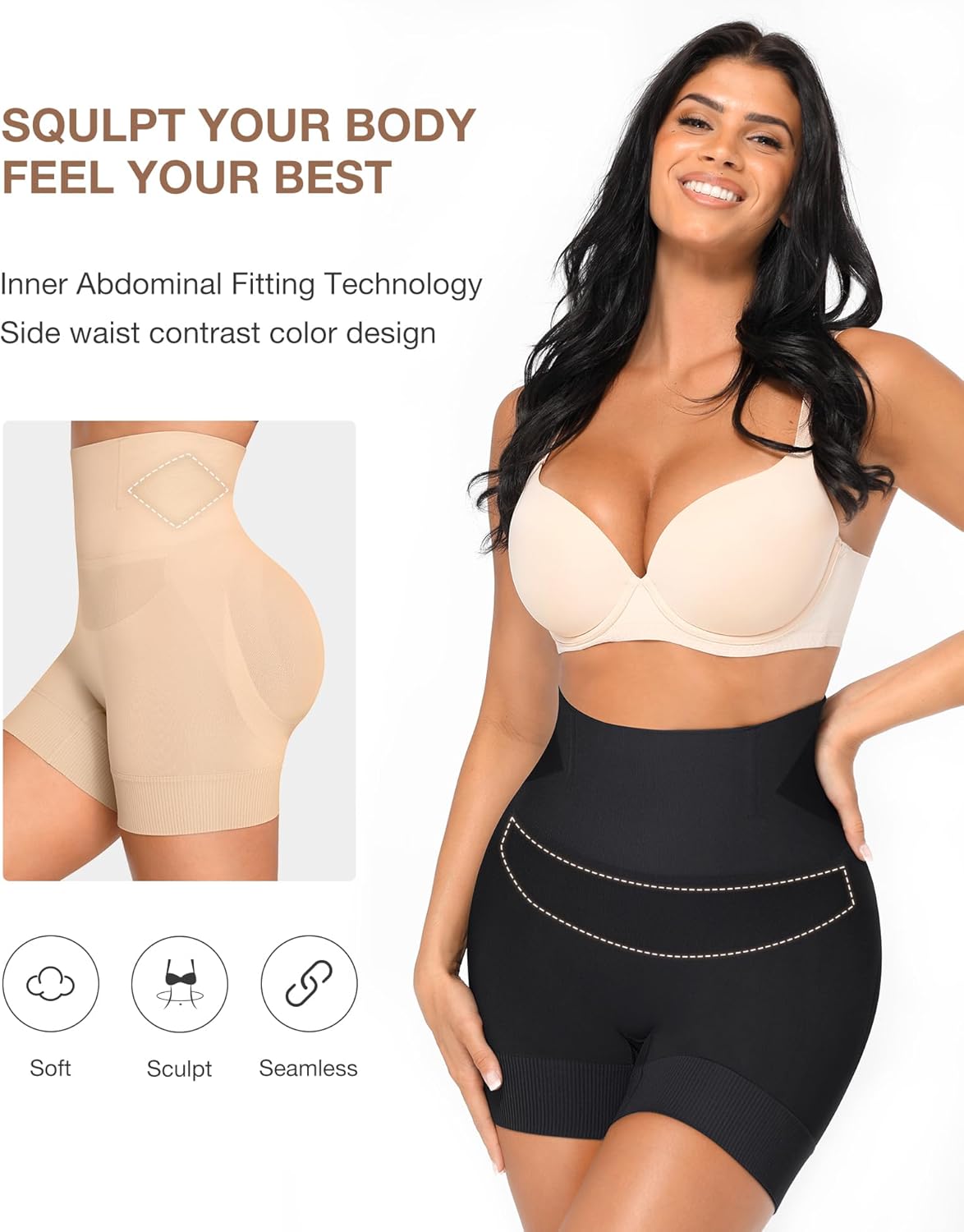 Lover-Beauty Tummy Control Shapewear Shorts for Women Butt Lifter Body Shaper Thigh Slimmer Seamless Girdle Shorts - Image 3