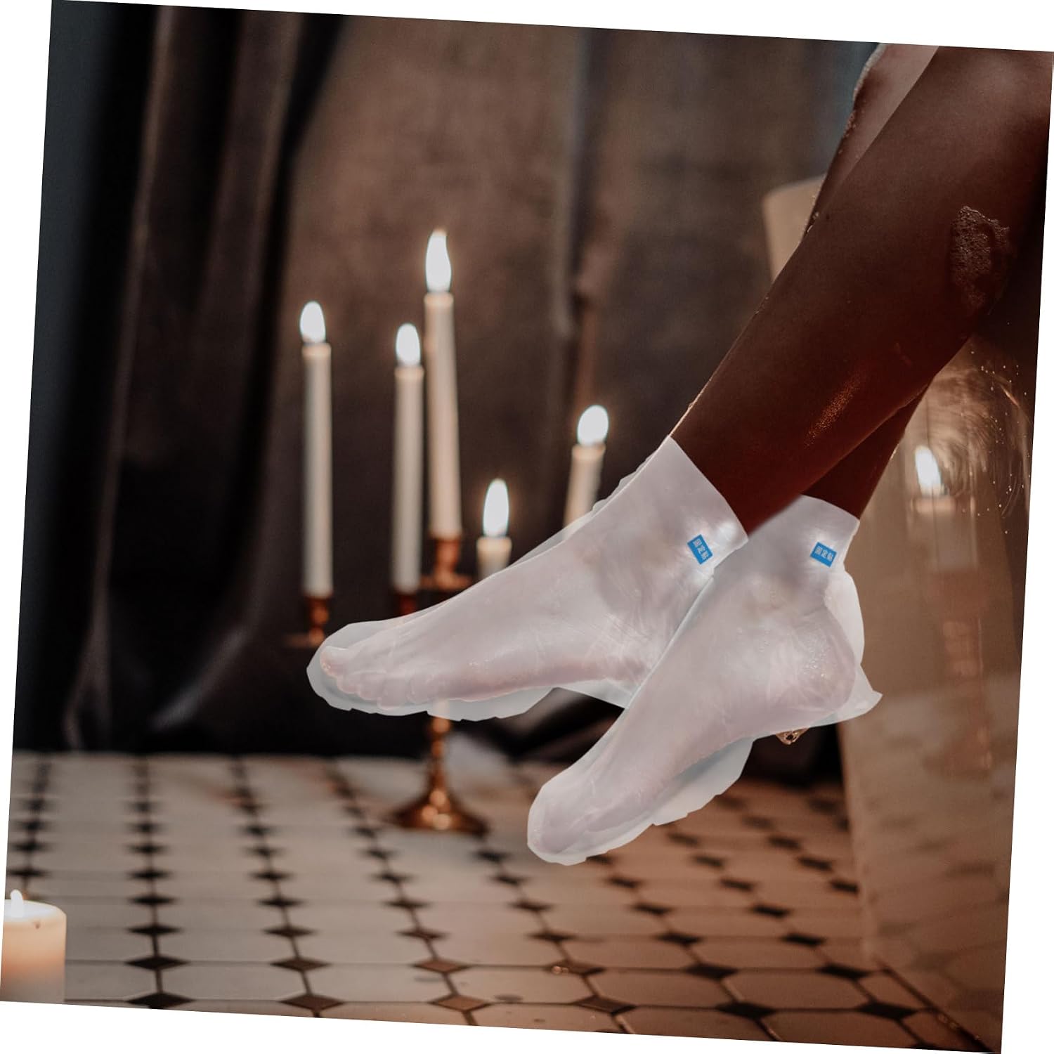 100pcs Foot Disposable Foot Masks Moisturizing Socks for Dry Gloves Lotion Socks Bag Cover