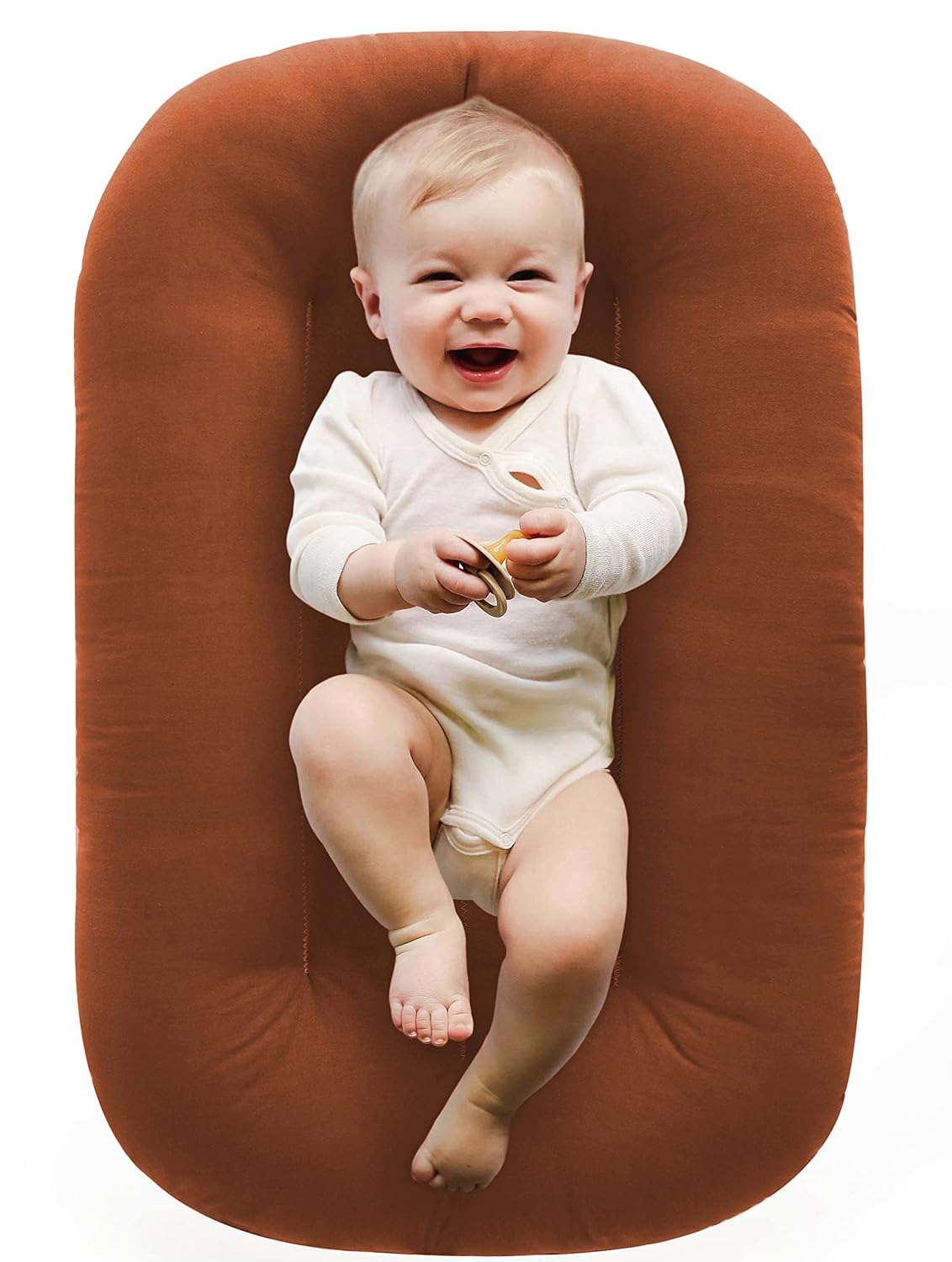 Snuggle Me Organic Bare Baby Lounger & Infant Floor Seat Newborn
