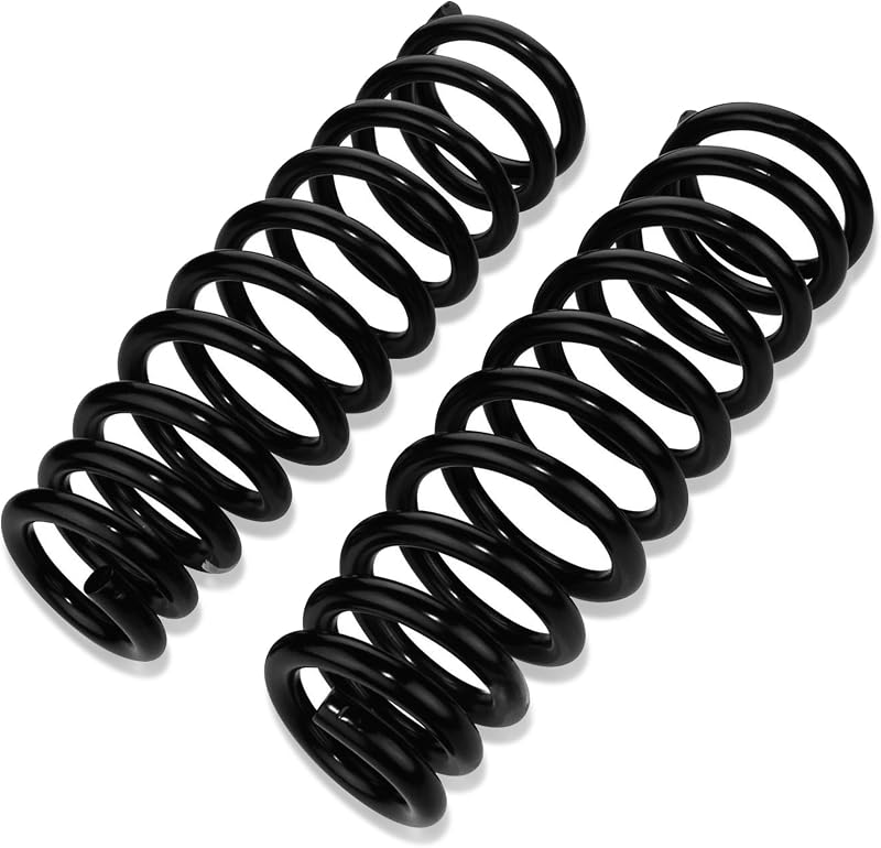 Resortes de bobina traseros resistentes compatibles con Ram 1500 2009-2018 2WD 4WD, proporcionan una capacidad de carga adicional del 70% (2700 libras por bobina)