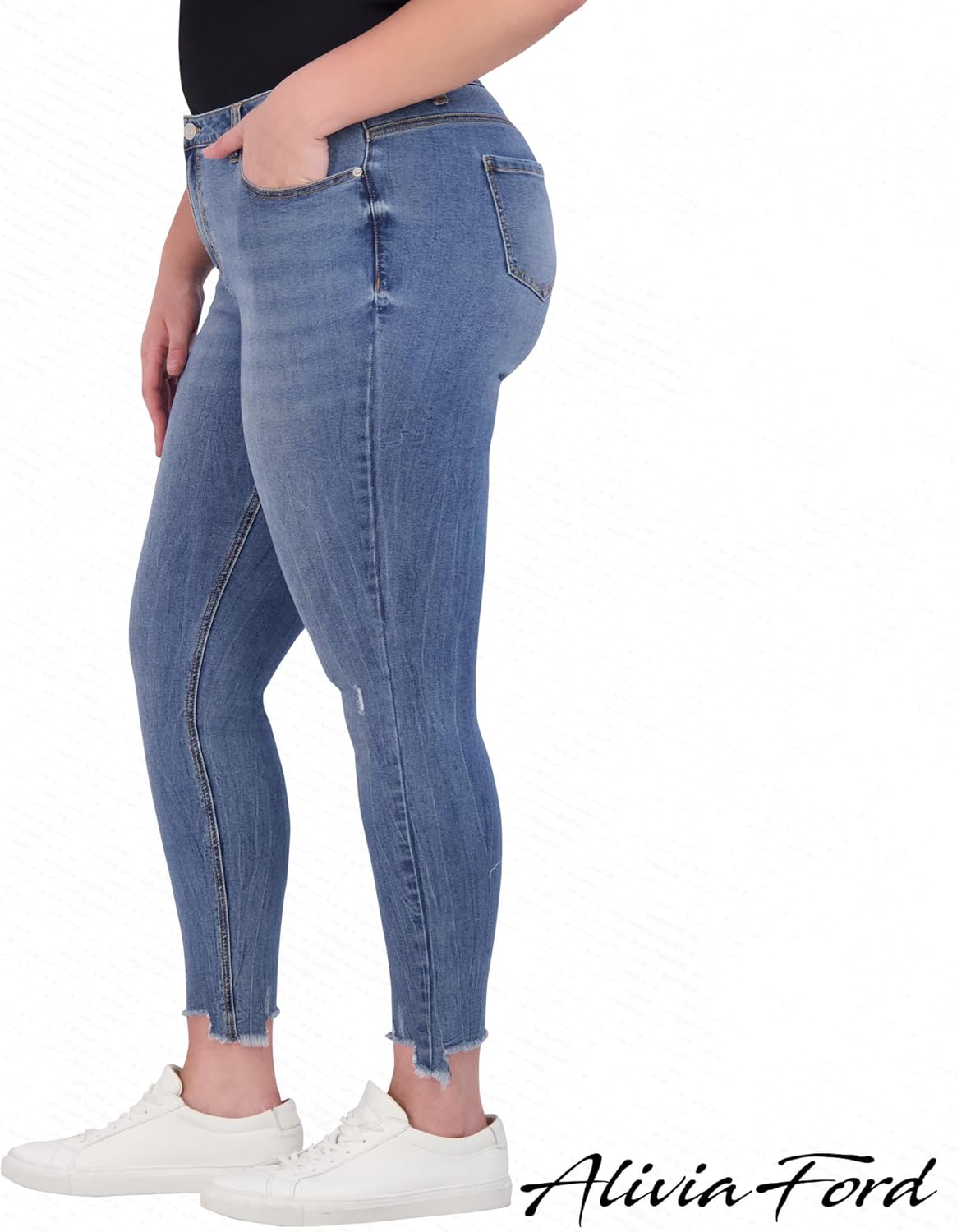 Plus Size Jeans for Women – High Waisted Skinny Jeans for Women – 29” - Image 2