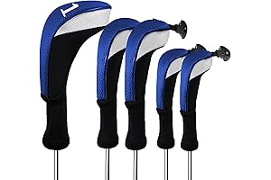 FINGER TEN Golf Accessories for Men: Premium Head Covers to Safeguard Your Golf Clubs