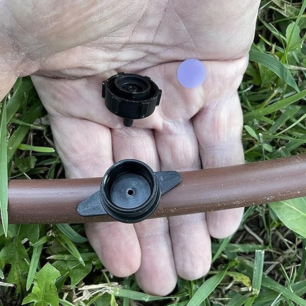 Suinga 100 x Gocciolatore per irrigazione autocompensante da 16 litri/ora, smontabile. Gocciolatore pizzicato adatto per microirrigazione