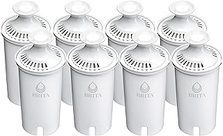 Brita Standard Water Filter Replacements for Pitchers and Dispensers, Lasts 2 Months, Reduces Chlorine Taste and Odor, 8 Count