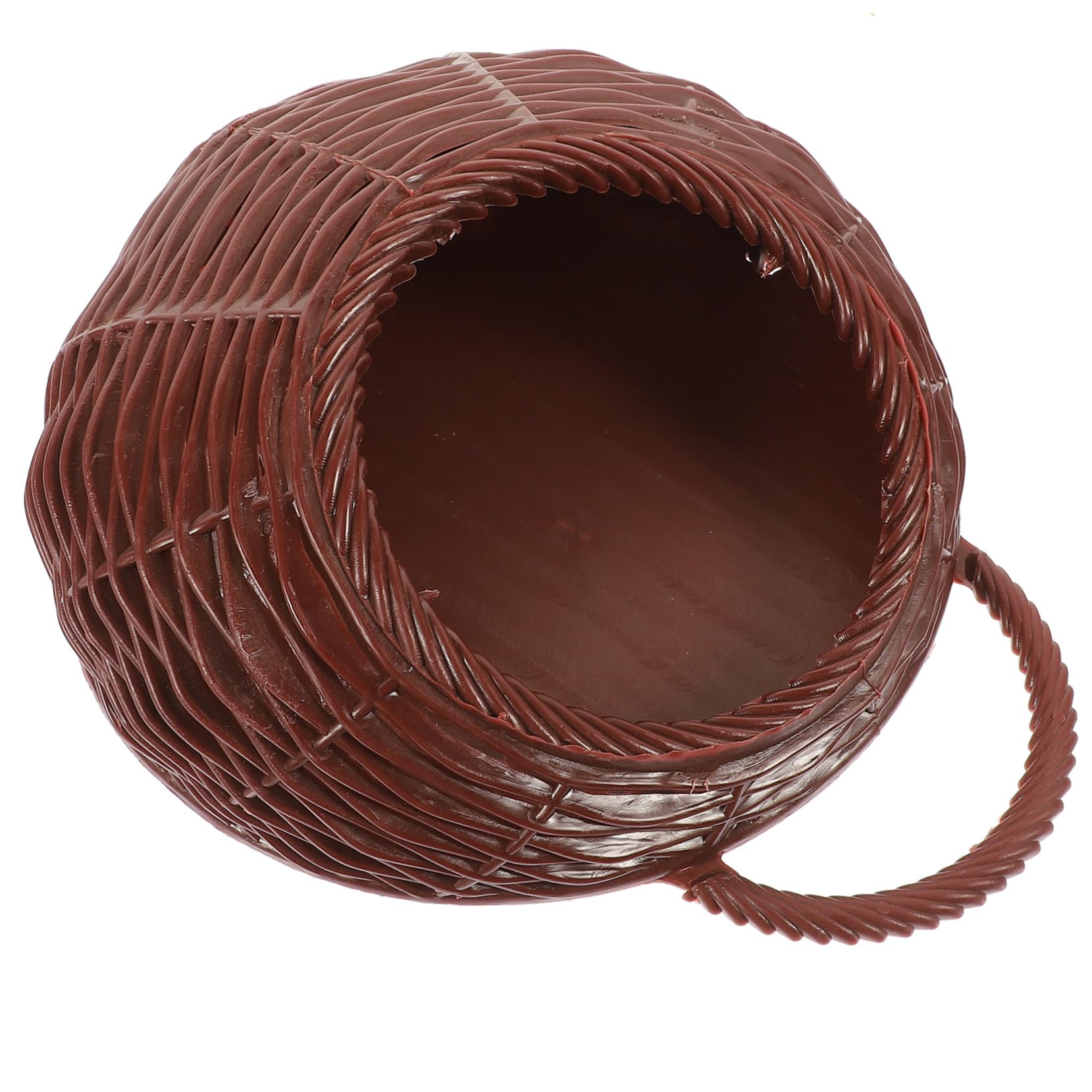 VICASKY 3pezzi Cesto Da Appendere Plastica Imitazione Intrecciata Per Fiori Decorazione Murale Per Casa Giardino e Balcone Stile Pastorale e Leggero