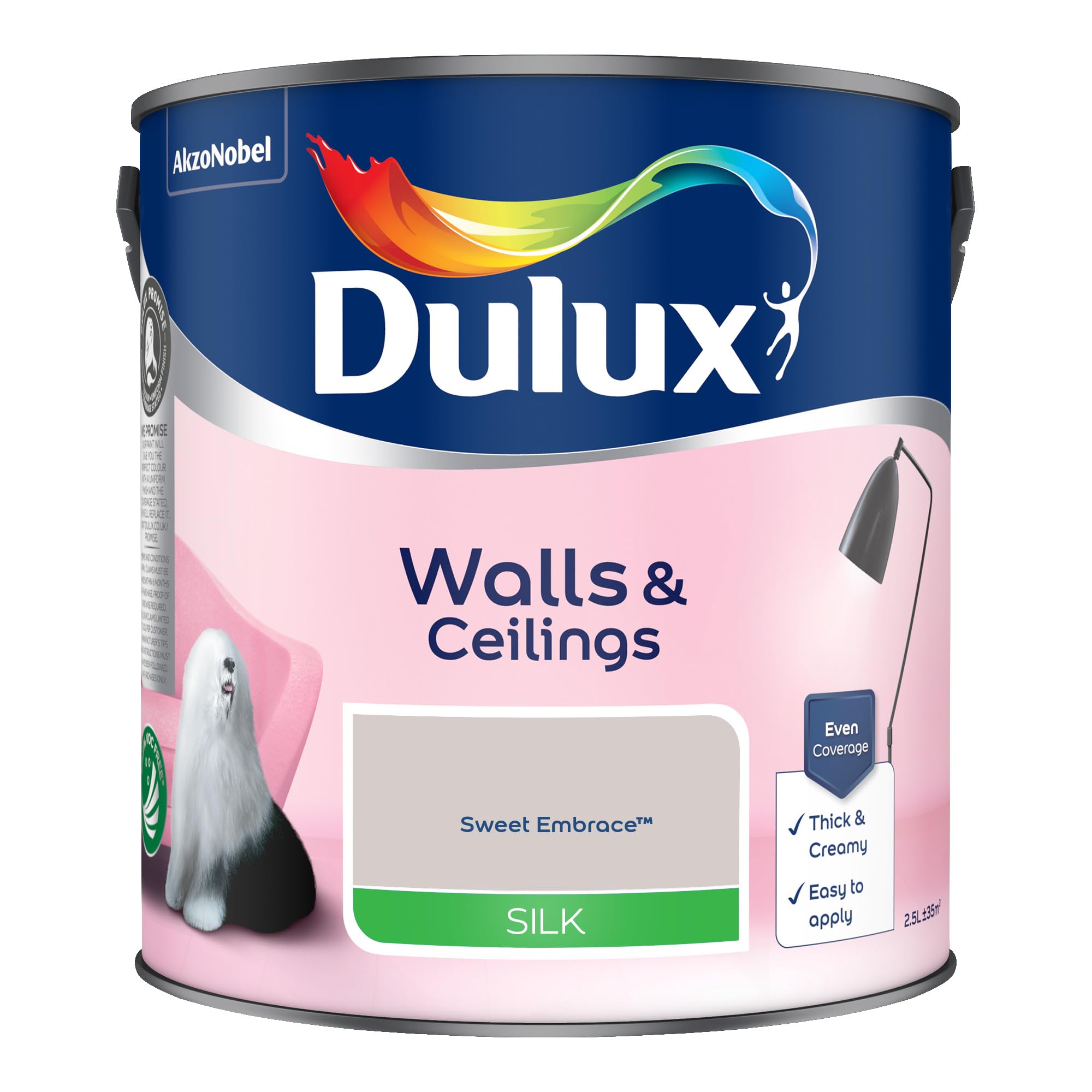 Dulux Silk Sweet Embrace 2.5L, 2.5 l (Pack of 1) - Image 2