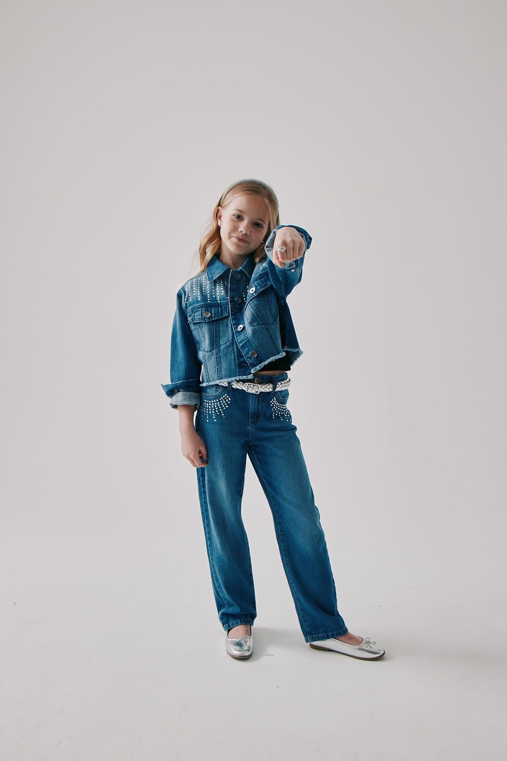 The Children's Place Girls Wide Leg Jeans - Image 2