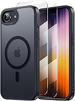 Vista 35 de Funda Magnética para iPhone Air Compatible con MagSafe Resistente a Caídas de 16 Pies Cubierta Trasera con Sensación de Piel Mate a Prueba de Golpes