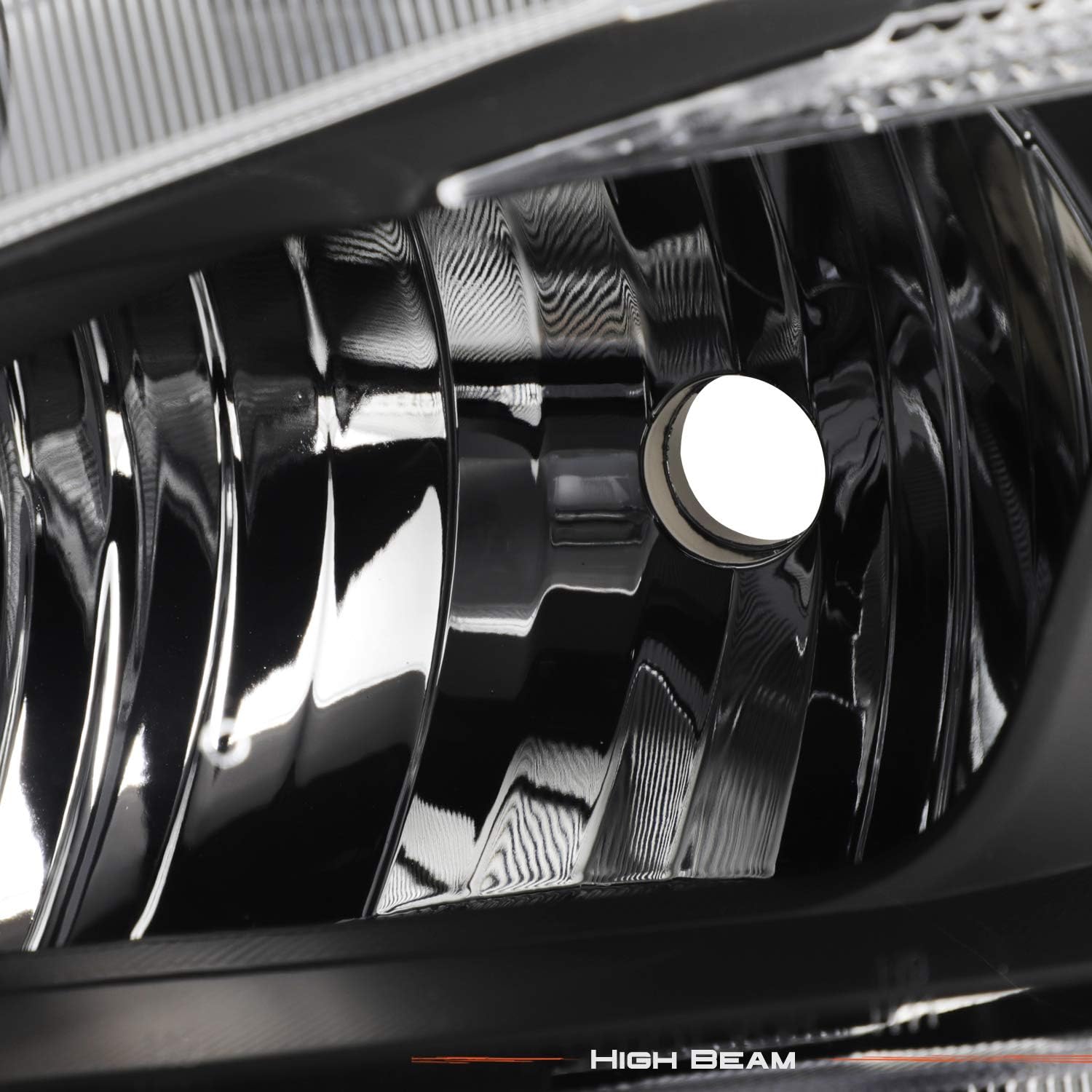 AKKON - For 2015-2021 Subaru WRX/STI OE Factory Style Projector Headlights Pair Assemblies - Black Housing Amber Reflector