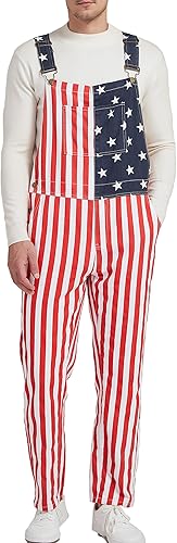 OeyFnbmO Festival Overalls for Men Holiday Jumpsuit Bib Coveralls