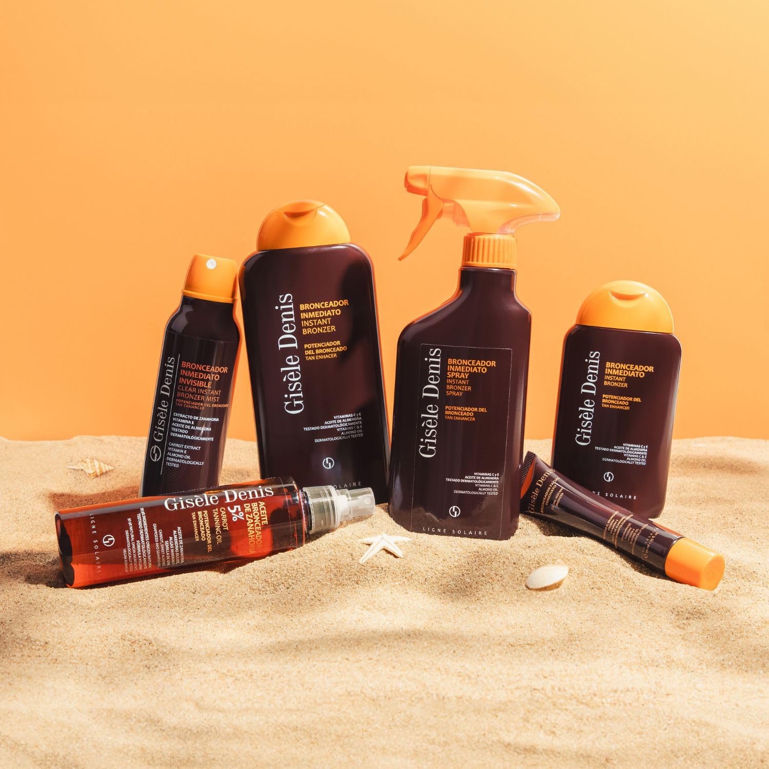 GISÈLE DENIS - Instant Tan 400 ml, Crema Abbronzante, Acceleratore di Abbronzatura, Abbronzatura Solare con Estratto di Carota, Intensificatore e Booster, Lozione Abbronzante Corpo