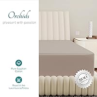 Vista 24 de Carressa Linen Sábana bajera ajustable 100% algodón tamaño King – Sábana bajera de 800 hilos King de algodón, lujosamente suave, refrescante