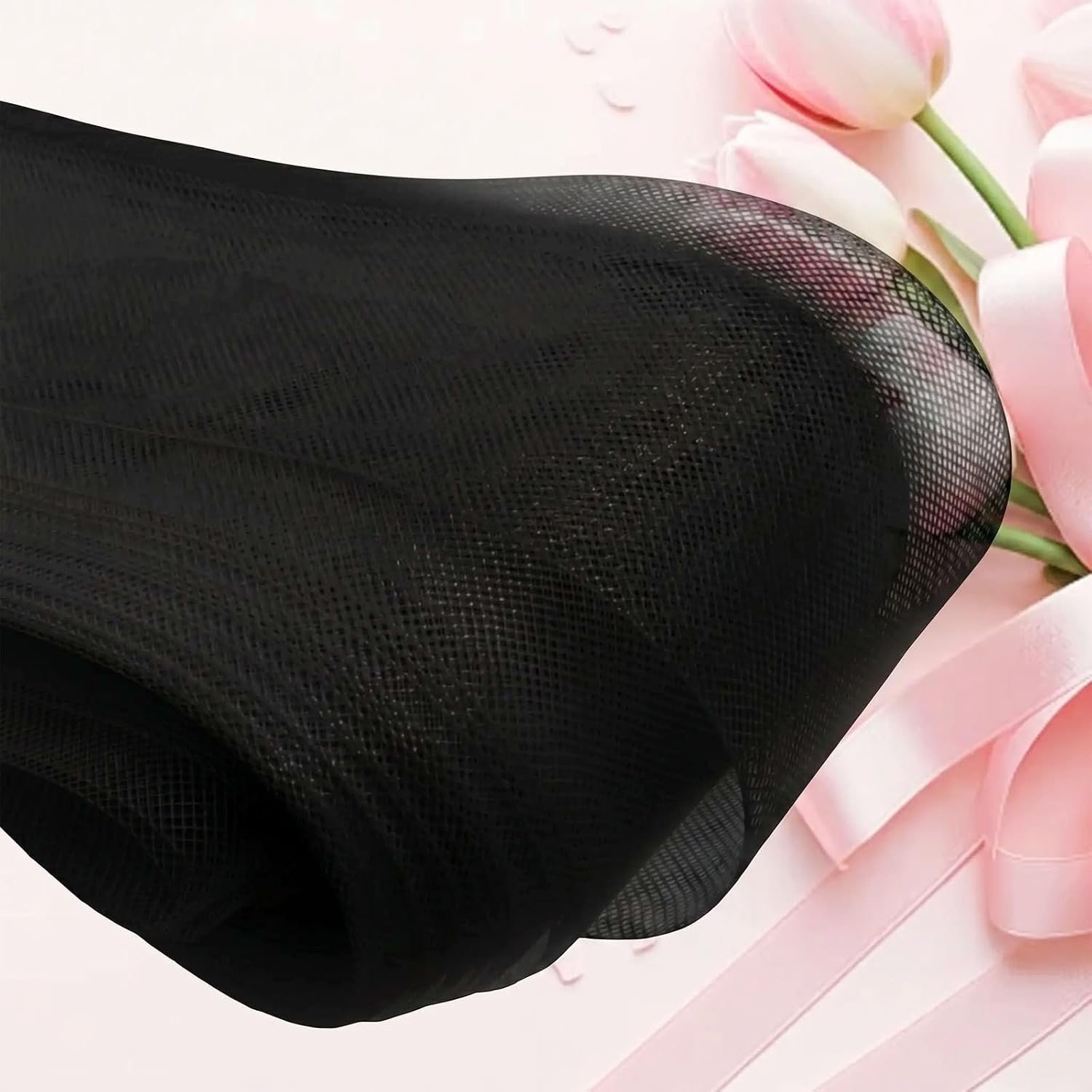 50 Yards Black Soft Horsehair Braid, 3Inch Polyester Boning Sewing Wedding Dress, Dance Gowns Dress Shaping Trimming Accessories for Weddings/Dance Events