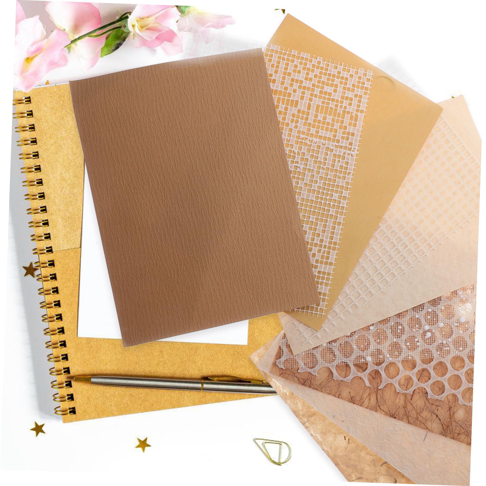 HOMSFOU Papel Diy Para Scrapbooking Y Manualidades Papel Decorativo Material Para Planificadores Y Proyectos 10 Hojas*5