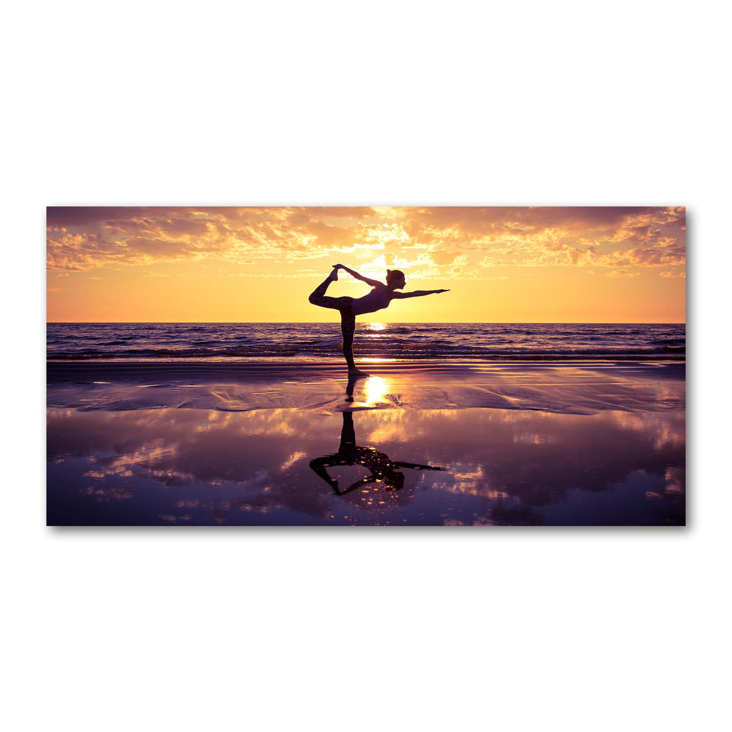Deco murale zen en verre acrylique jaune pour retrouver la serenite chez soi