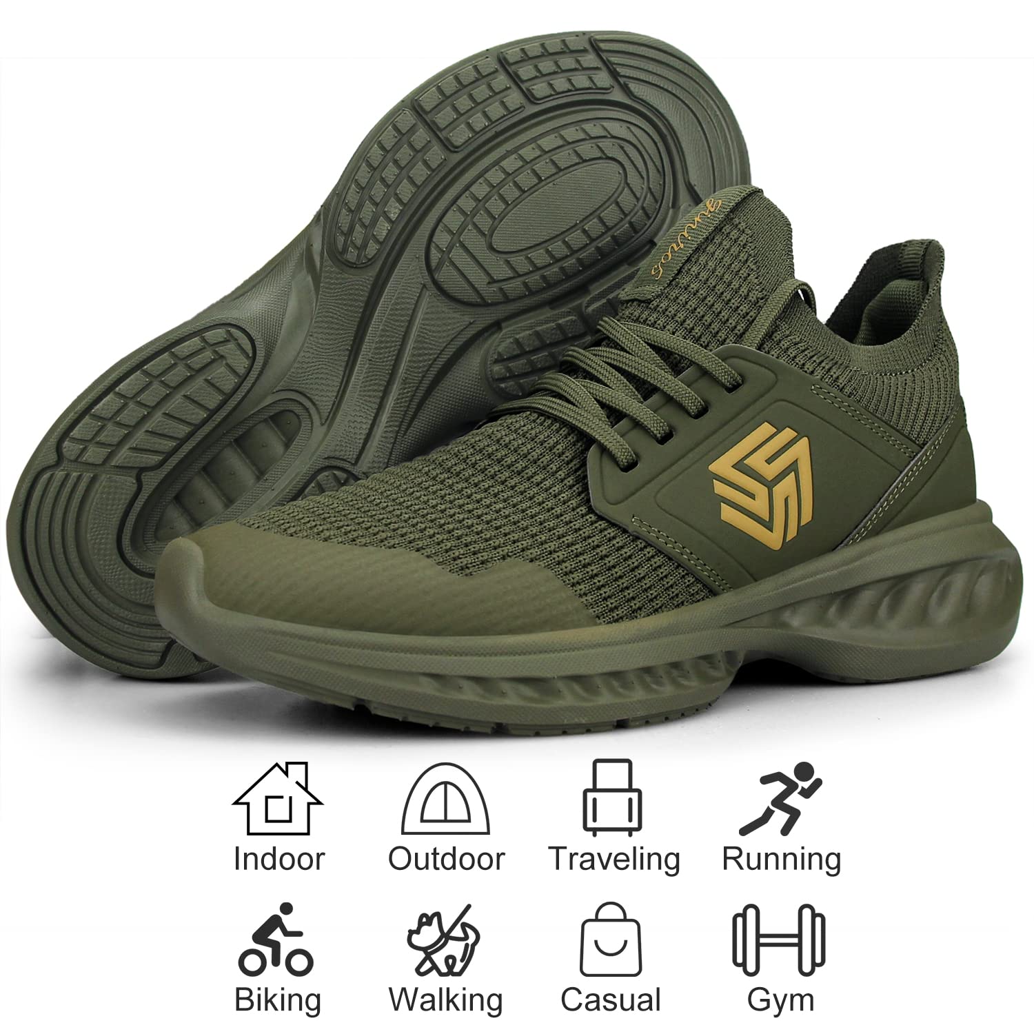 Giniros Sneakers Donna Scarpe Running Ginnastica Donna Corsa Camminata Trekking Tennis Outdoor Fitness Sportive Palestra Scarpe da Lavoro Leggere Traspiranti Casual Scarpe Comode Donna per Jogging