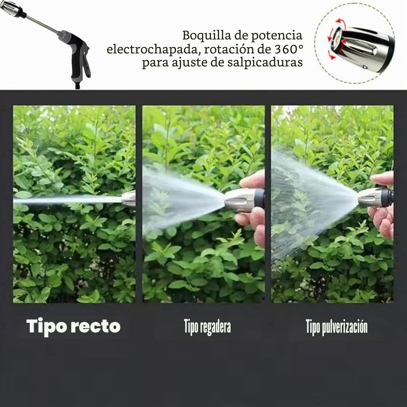 Boquilla de lavado a presión, accesorio de chorro de agua de alta presión para manguera, elimina sin esfuerzo la suciedad y las manchas