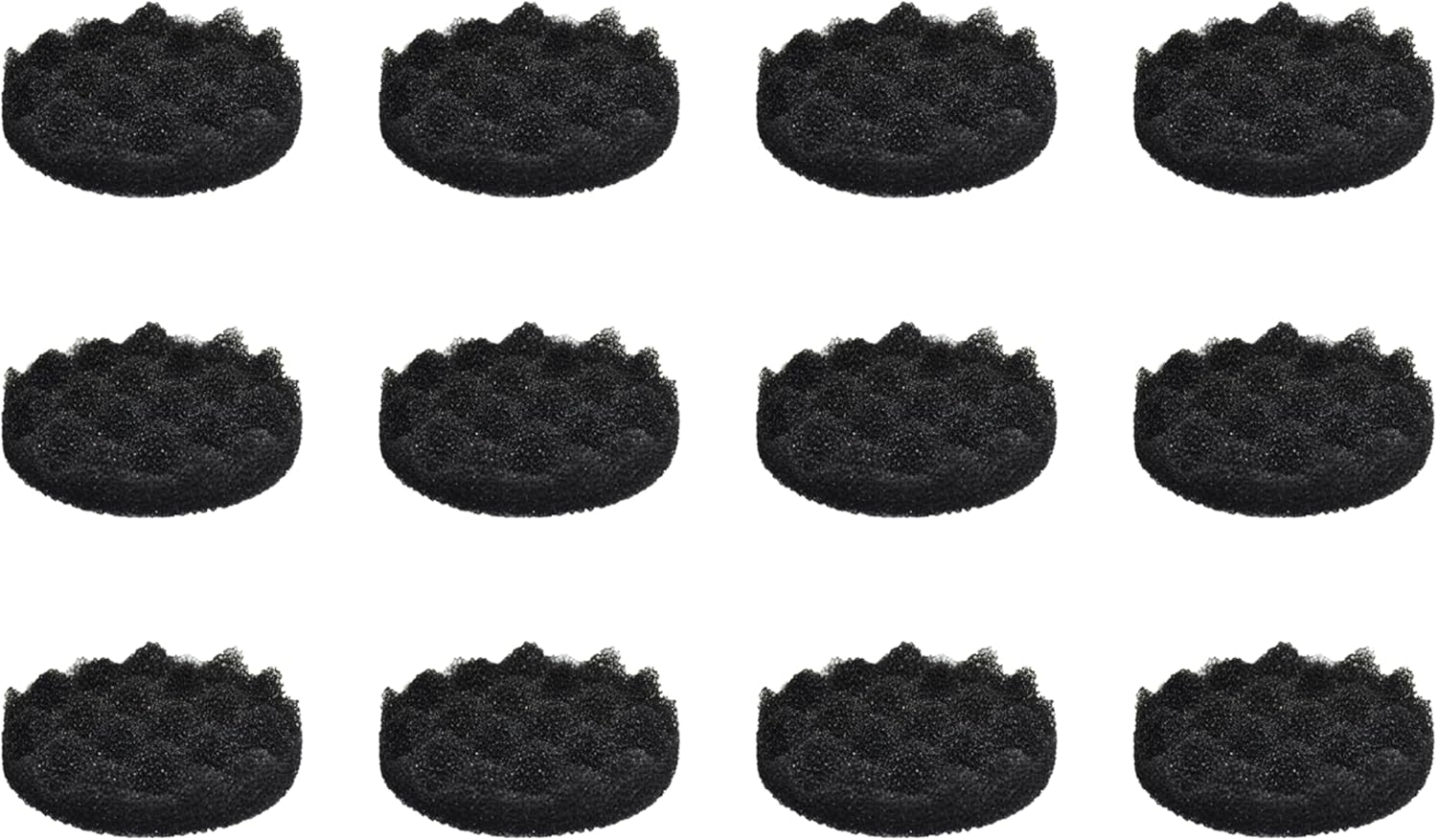 Bio-Foam Filter Pads, Media Compatible with Fluval FX4/FX5/FX6 Canister Foam, Aquarium Filter Accessories (Pack of 12)