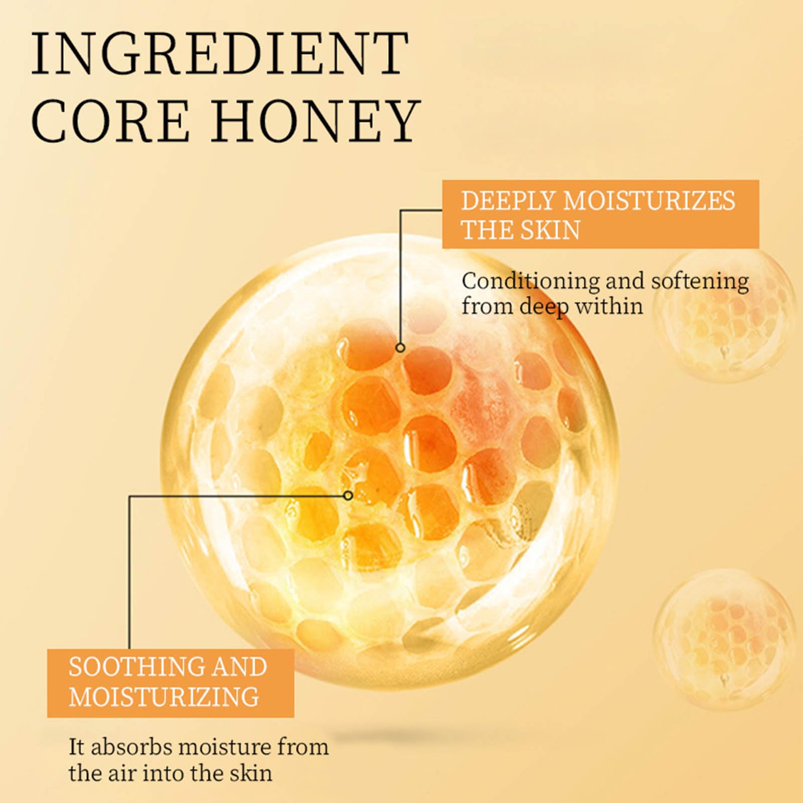 Honey Aloe Vera Moisturising Gel Hydrating Moisturising Nourishing Repair Dryness & Roughness Soothe Redness Skincare Products 300g - Image 4