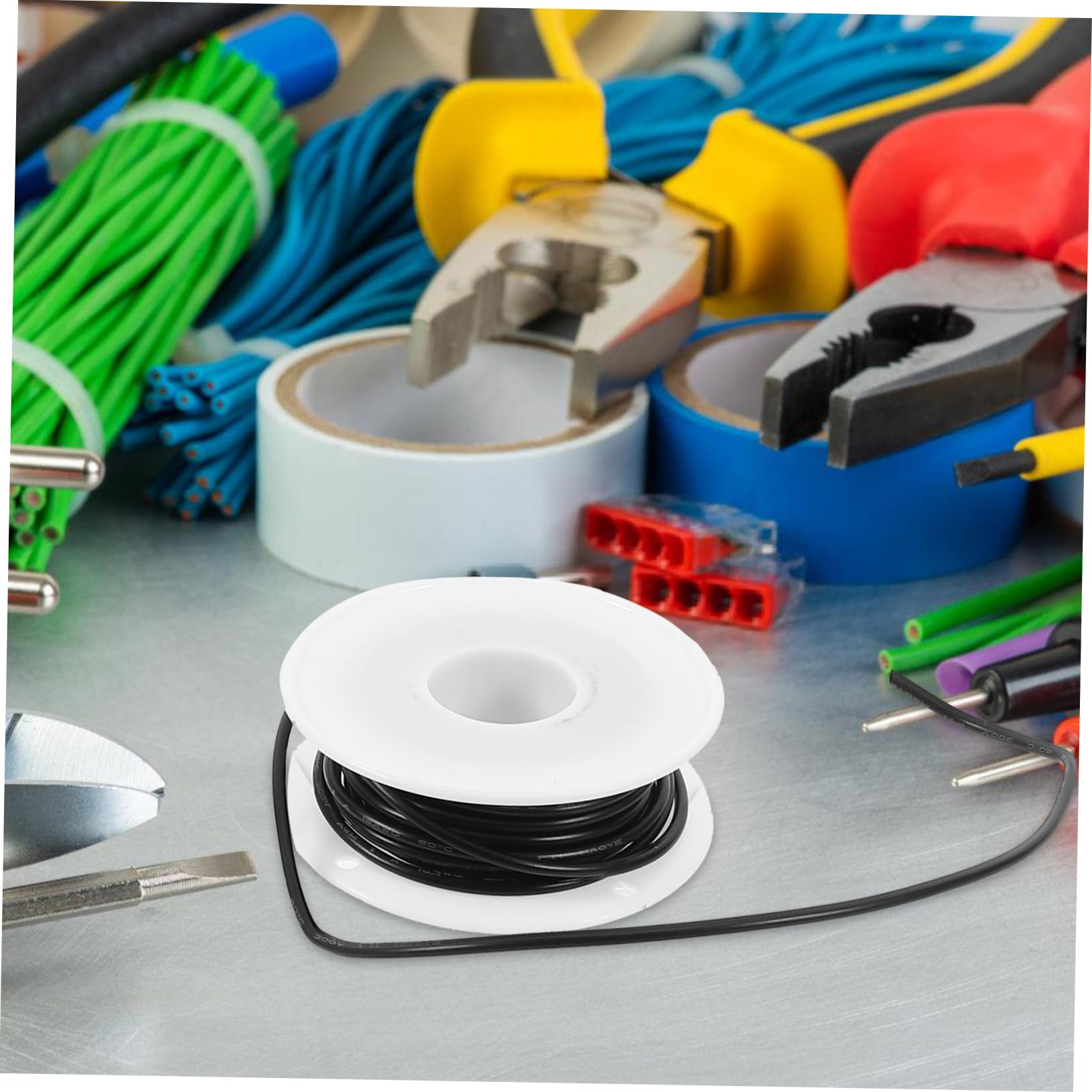 SOLUSTRE 20rollos Cuerda Eléctrica Flexible De Estañado Awg Para Accesorios Eléctricos Casa y Proyectos Electrónicos
