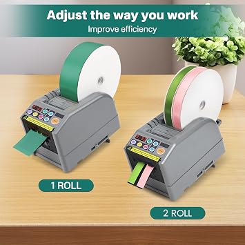 Ribbon Cutting Machine, Advanced Automatic Electric Tape Dispenser, 1000mm Max Cut Length, Manual & Auto Modes, for Business, Schools, Restaurants, Factories, Warehouses & Home Use