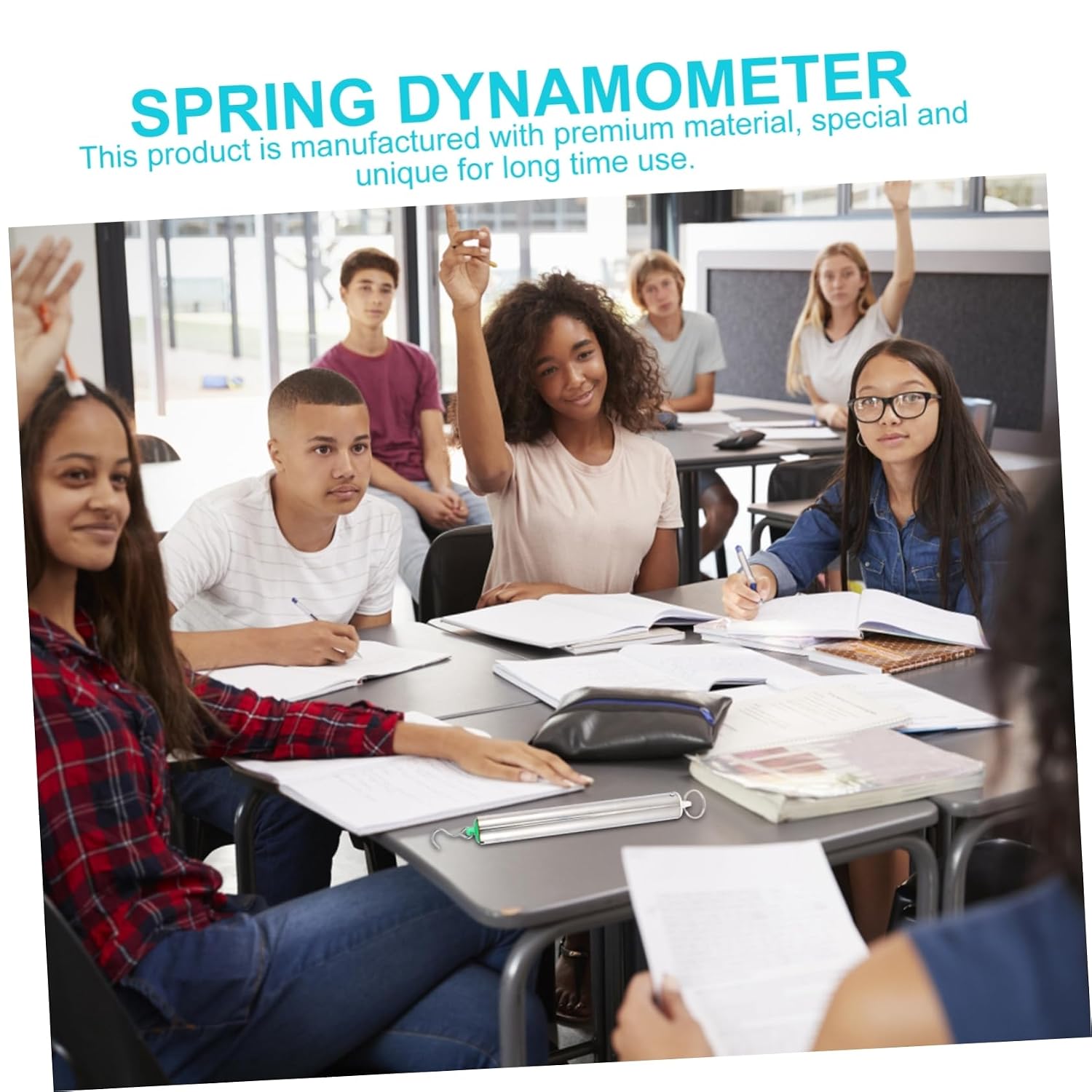2pcs Portable Spring Dynamometer Force Gauge Cylindrical Dynamometer Tubular for Classroom
