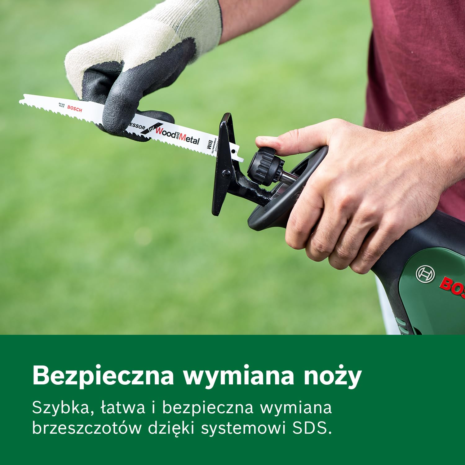 Bosch Home and Garden Akumulatorowa piła szablasta AdvancedRecip 18 (bez akumulatora, system 18V, opakowanie kartonowe)