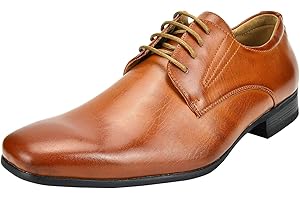 Men's Classic Cognac Dress Shoes for Modern Formal Occasions