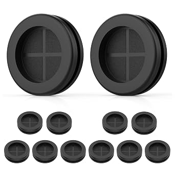 12 Pcs Rubber Grommets for Wiring, 1-1/2" Drill Hole & 1-3/16" ID