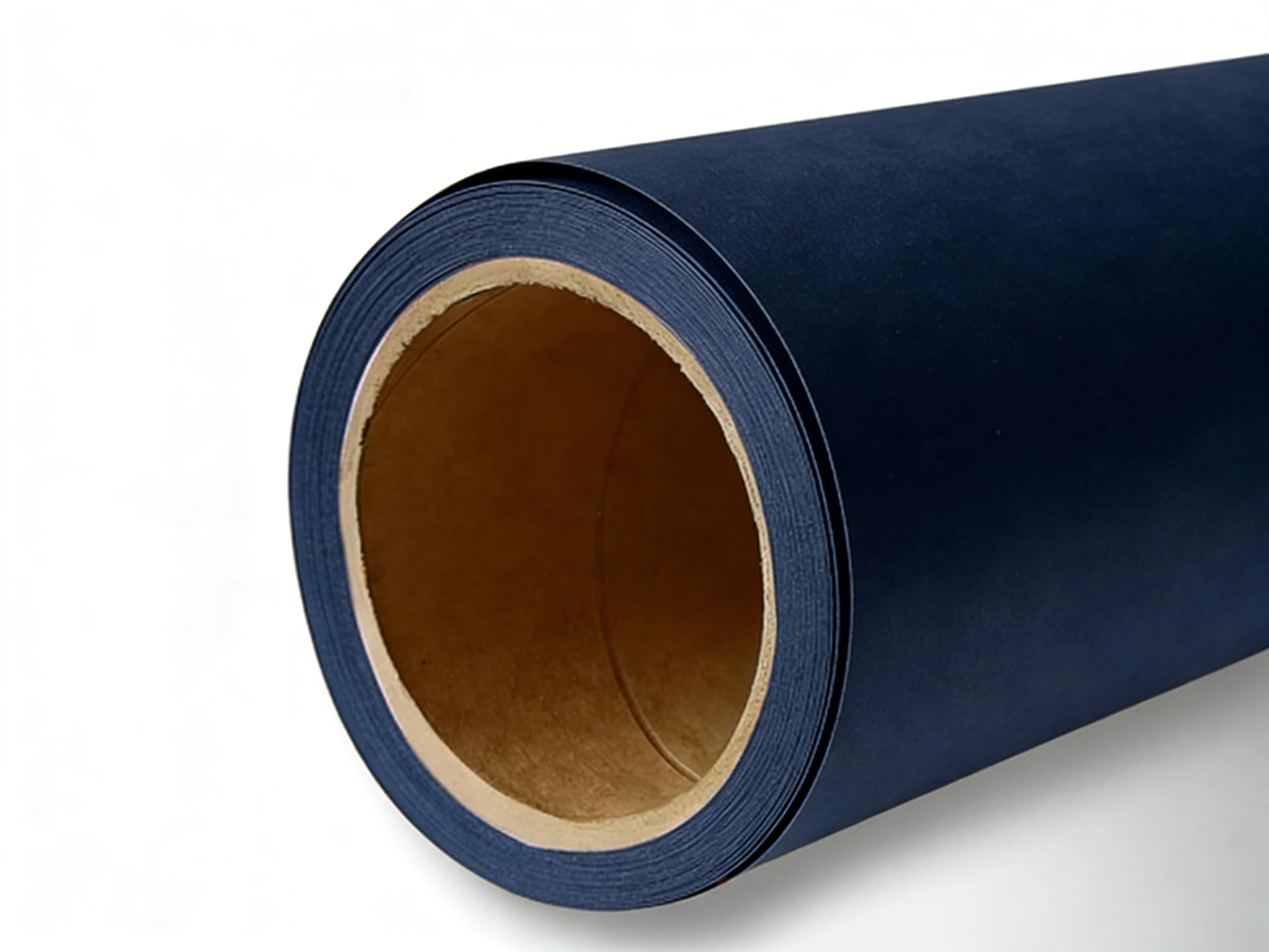 Yizhily Seamless Photo Photography Background Paper Backdrop for Photoshoot, Videos, YouTube, Livestream, 107" x36', Deep Blue