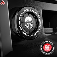 Vista 14 de Tybasthe Cubierta de Botón de Arranque Giratorio por Presión, Accesorios de Coche Autobots Cubierta de Botón de Arranque y Parada del Motor