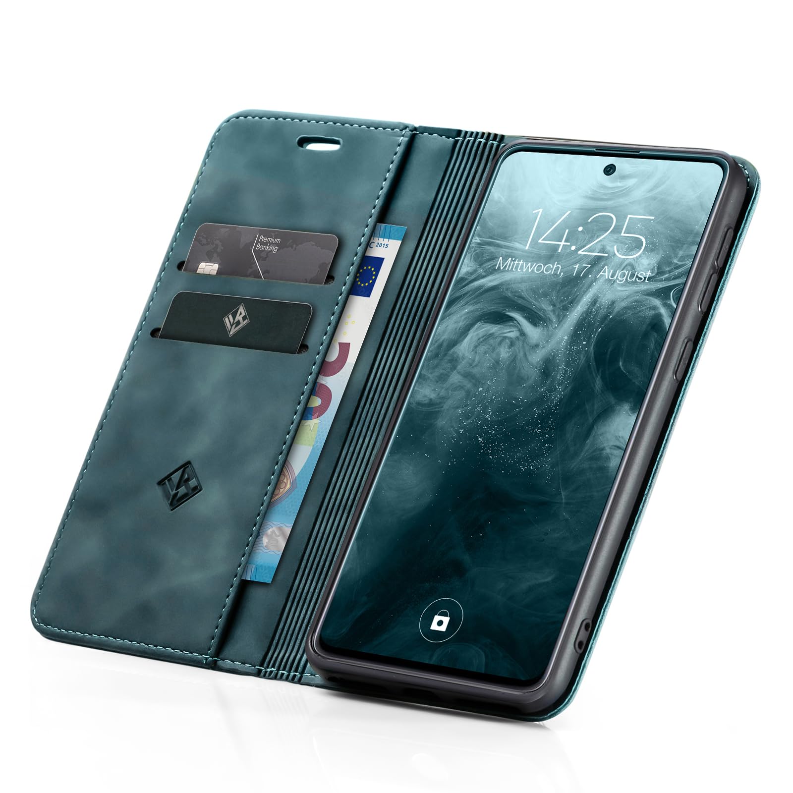LBH Handyhülle Für Nokia X10 / X20 – Flip Case Mit Kartenfach & Standfunktion In Weinrot, Magnetverschluss