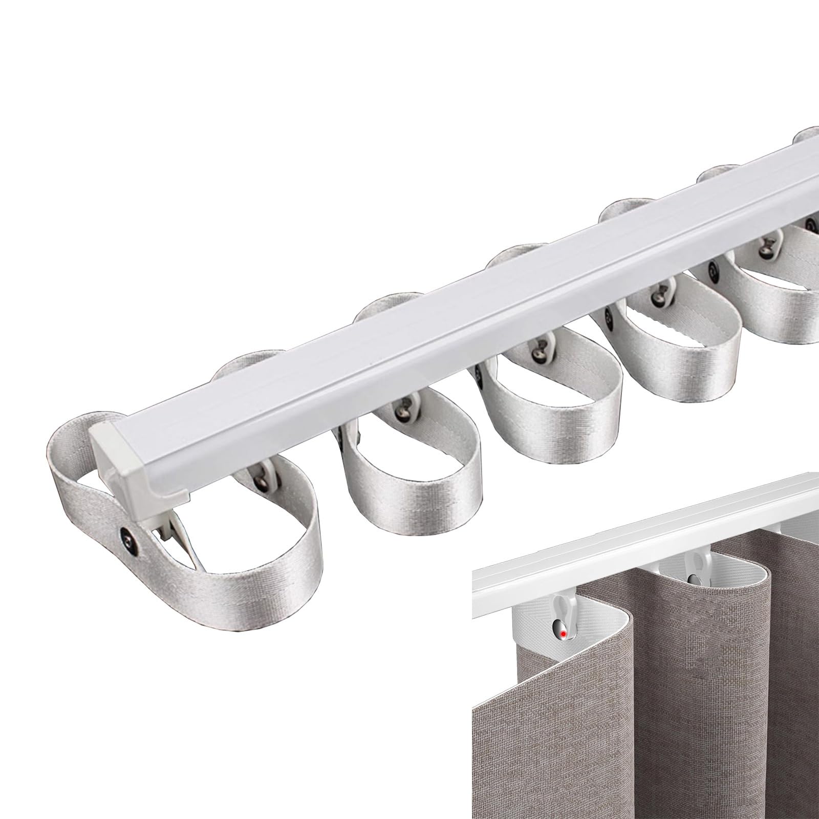 Aluminiowy system szyn szynowych 0,5 m/1 m//6 m Rust-Resint Sliding ains S-S Wave Design 4,4 m (14,4 ft) zakrzywiona szyna ain dla gładkości
