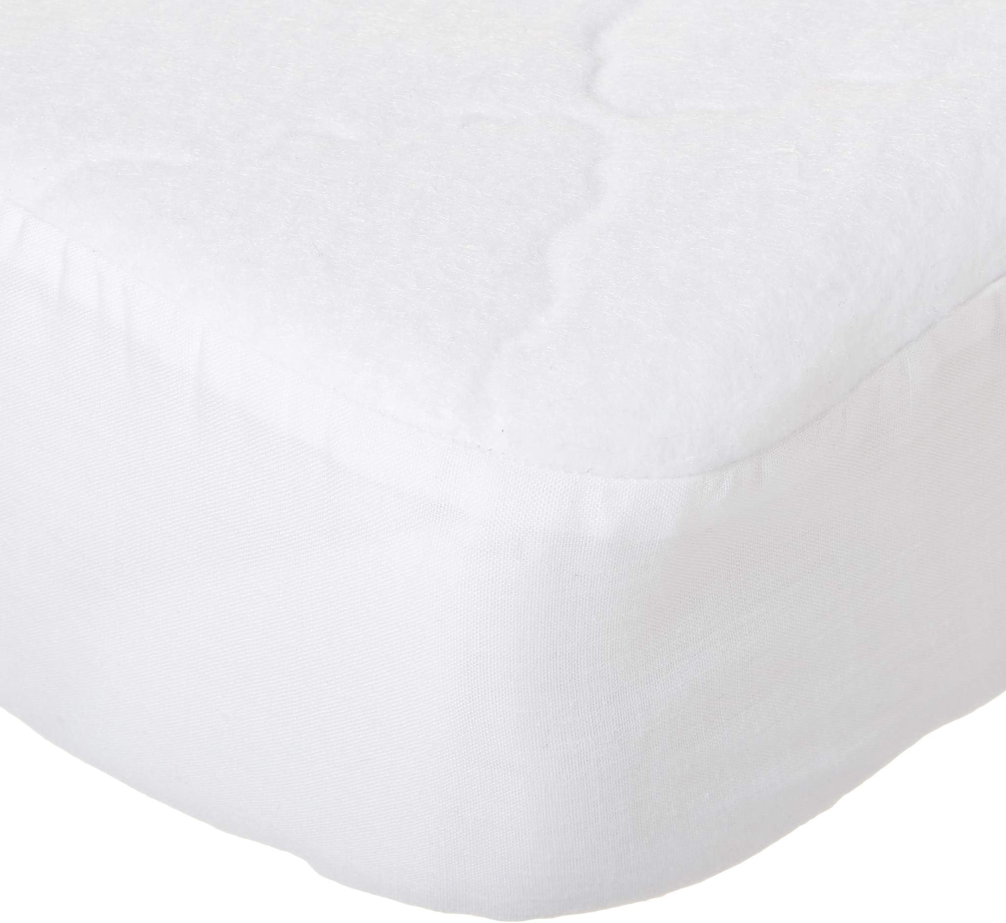 BabyDoll Bedding Fitted Waterproof Bassinet Mattress Protector, 13X29, White