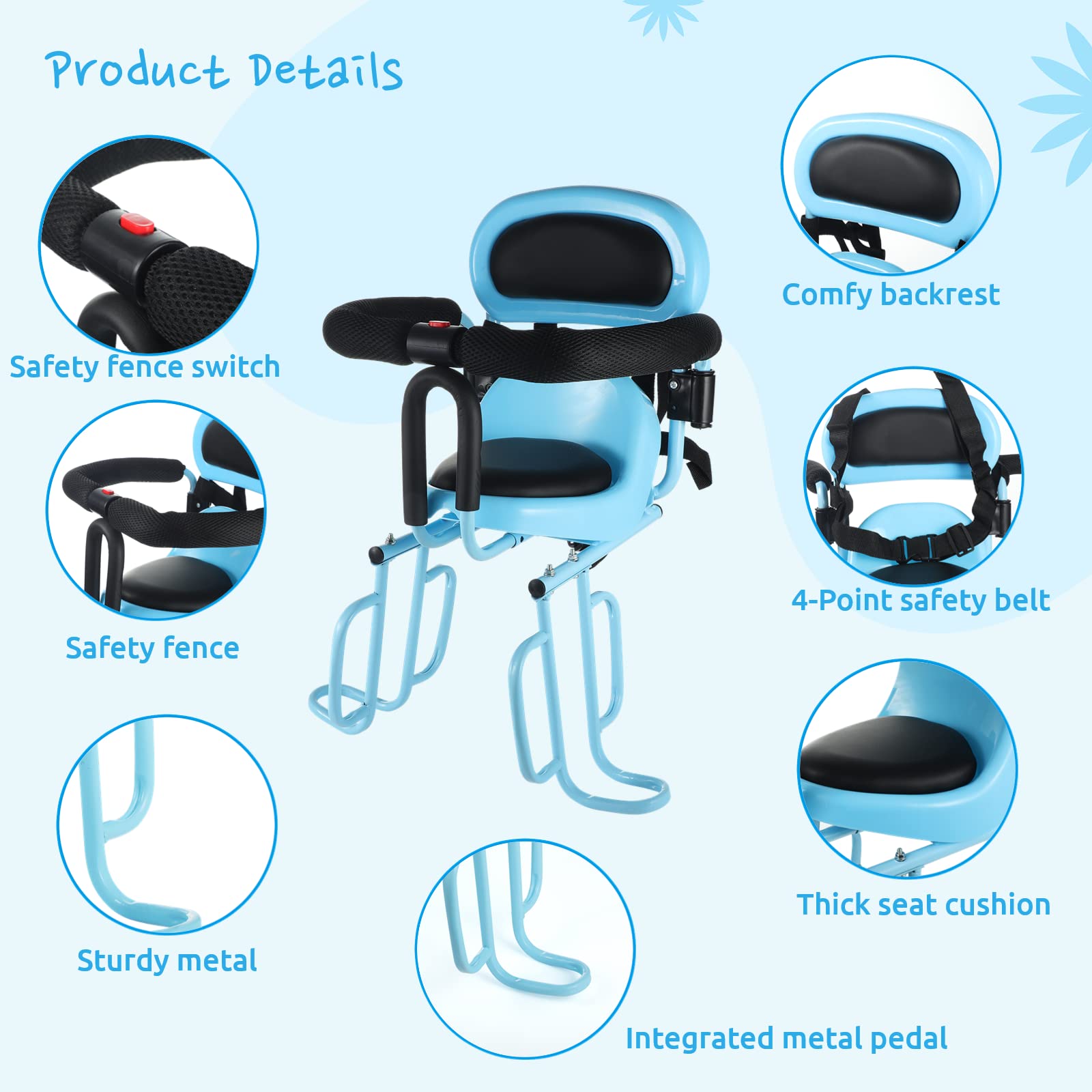 Asiento Trasero Bicicleta Asiento Para Niu00f1os Bike Asiento