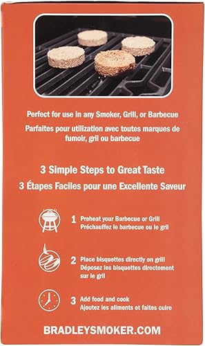 Miniatura 3 de Briquetas Bradley Smoker para Asar y Barbacoa, Mezcla Premium de Chile y Comino, Paquete de 48