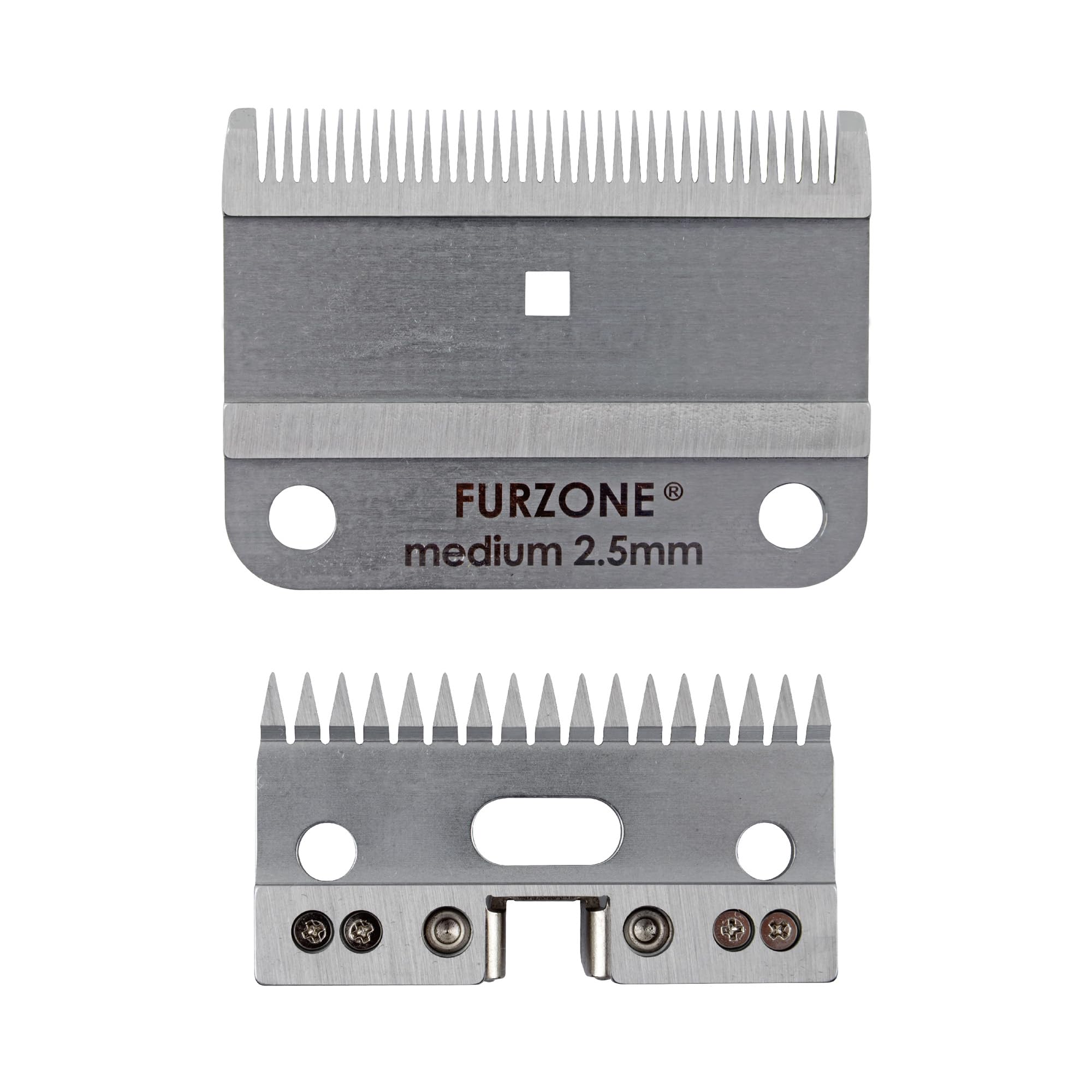 FURZONE A2 Large Animal Clipper Blade (Medium) - 2 Blades in 1 Set (35&17 Teeth), Horse Grooming Clipper Replacement Blade, Professional Grooming, 3/32-Inch/2.5mm Cut Length