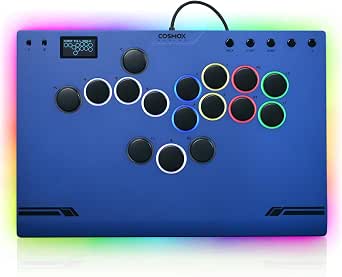 Haute42 レバーレス アケコン レバーレスコントローラー M Ultra Gen2 最上位アルミ合金筐体 Kailh Shadow Hunting ロープロファイルキー軸搭載 JZW-Shop 有線接続 Type-C ボタン静音強め ロックスイッチ 背面RGBライティング for PS4・PS3・PC・Switch2・Switch・Steam Deck等に対応 格闘ゲーム向け ホットスワップ対応 押し心地絶秒 連射