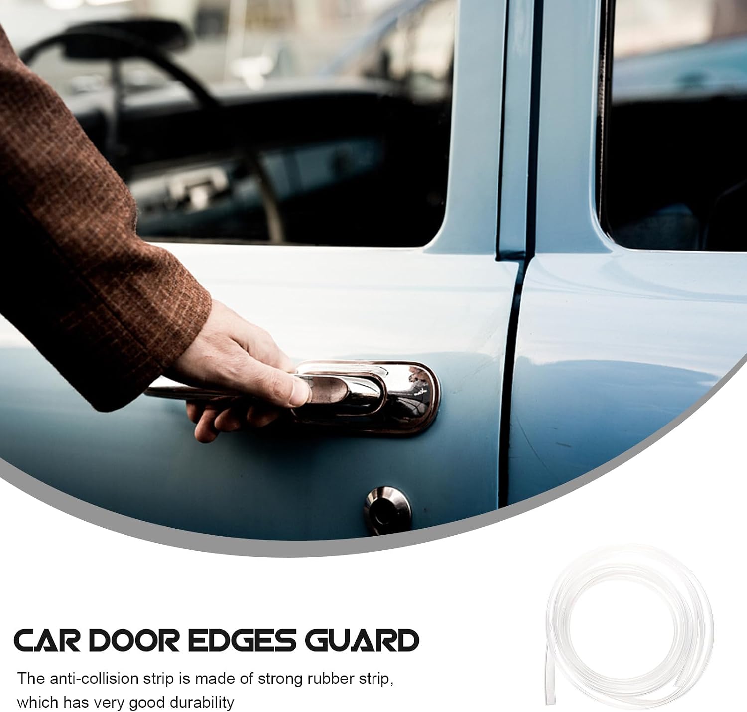 Vehicle Door Guard Strip 2m Auto Seal Strip Car Door Edge Protector for Scratch Prevention and Noise Reduction for Cars and Suvs