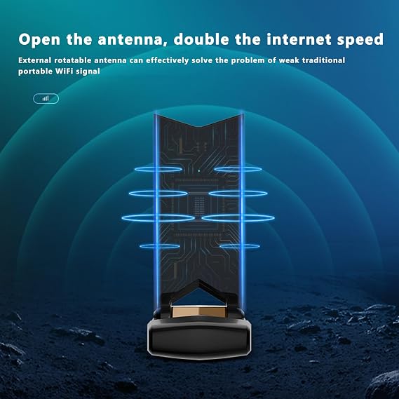 4G LTE USB Modem Dongle Router with WiFi Hotspot, High Speed 4G Modem Wireless Internet WiFi Hotspot Router Unlocked Portable Support FDD:B2/B4/B5/B12/B17 for PC Desktop Laptop Tablet