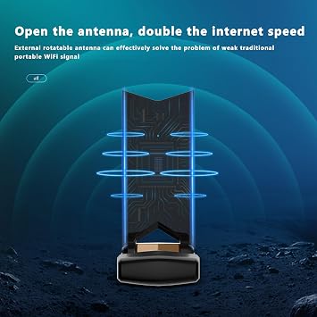 4G LTE USB Modem Dongle Router with WiFi Hotspot, High Speed 4G Modem Wireless Internet WiFi Hotspot Router Unlocked Portable Support FDD:B2/B4/B5/B12/B17 for PC Desktop Laptop Tablet