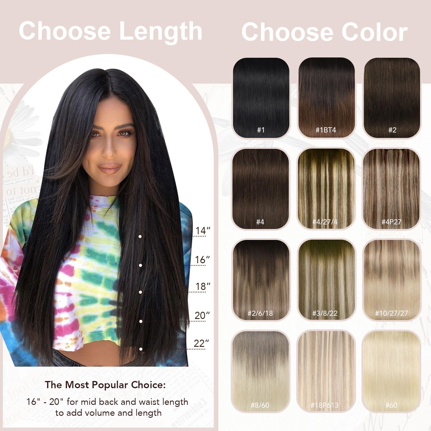 XDhair Human Hair Clip in Extensions 100g Balayage Color Golden Brown to Light Blonde Highlight 27 Blonde Double Weft Clip in Hair Extensions #10/27/27 14 Inch