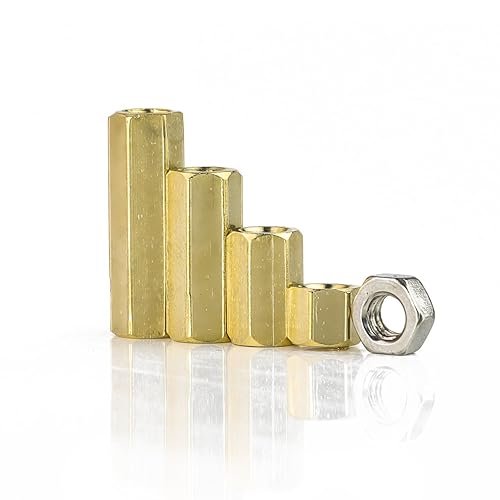 Miniatura 5 de 420PCS M2 M3 M4 Macho Hembra Hex Latón Espaciador Separador Tornillo Tuerca Surtido Kit