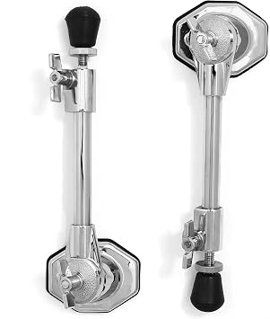 Bass Drum Spurs Pair with Adjustable Angle Mount, 9 Steel Rods (SC-BS4)