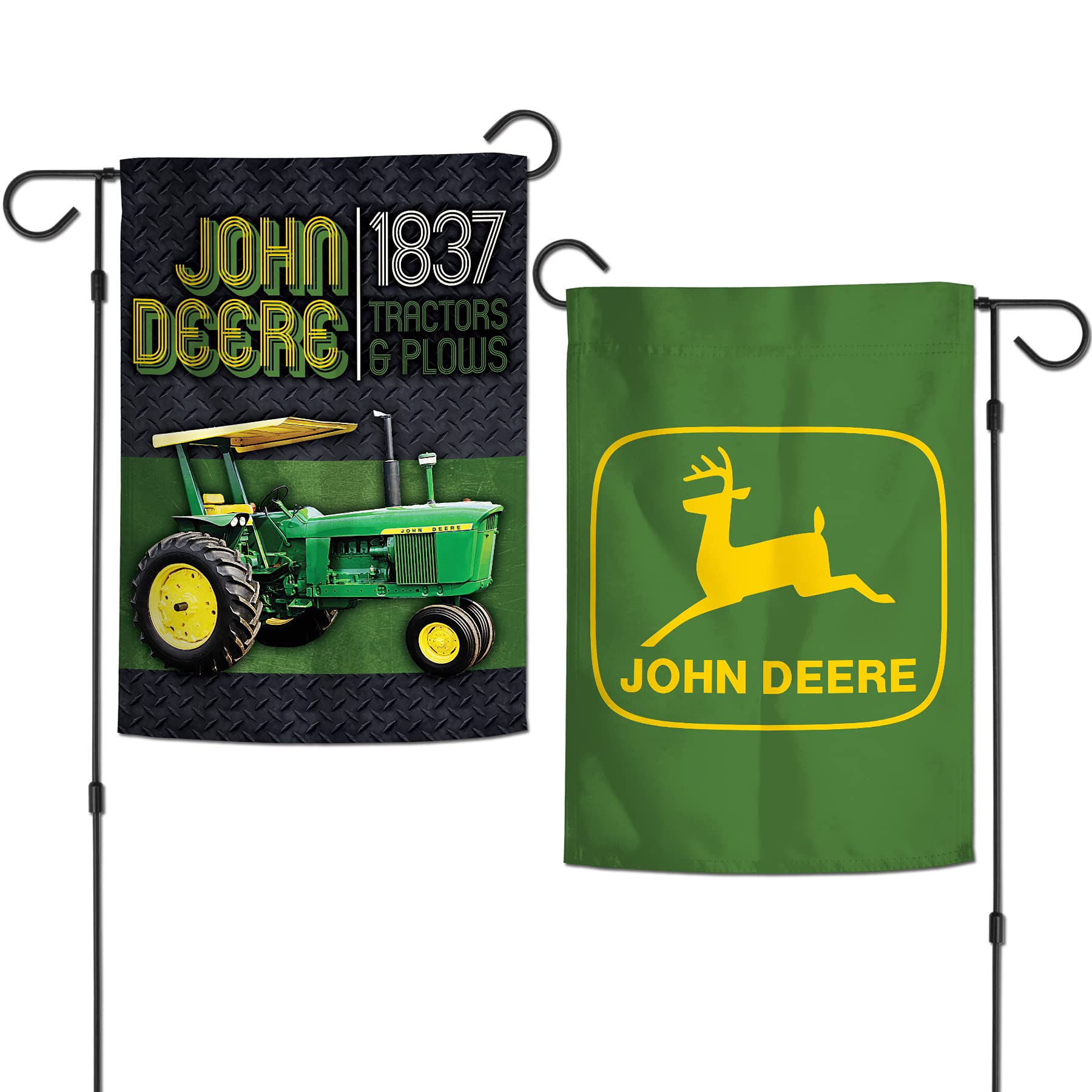 Drapeau de jardin John Deere double face WinCraft aux finitions extérieures premium