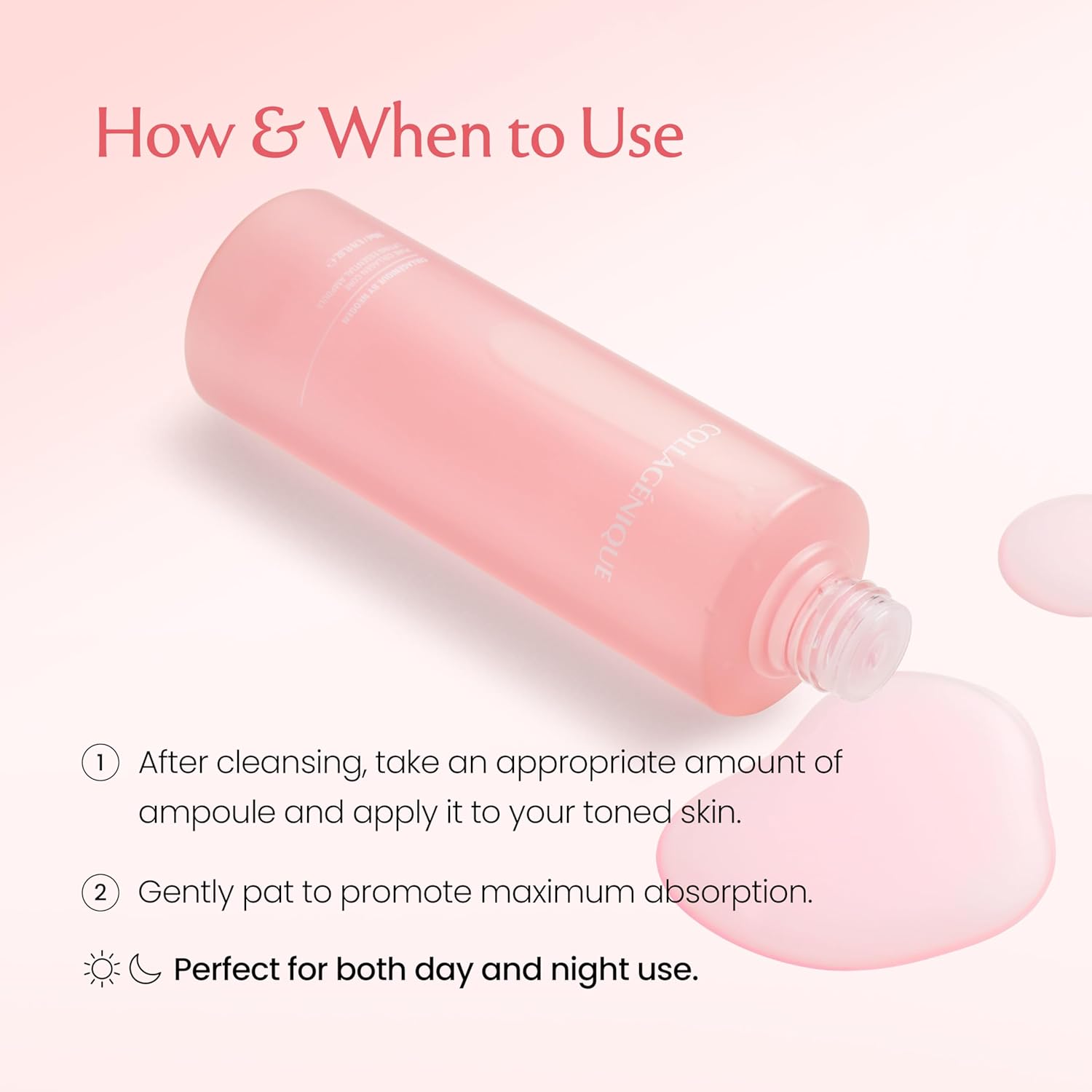 NEOGEN Collagenique Pure Collagen Core Lifting Essential Ampoule 8.79 oz / 260ml - Core Lifting7 Collagen Vita Complex, Collageneer, Vitamin B12, Elasticity, Moisturizing, Korean Skin Care - Image 7