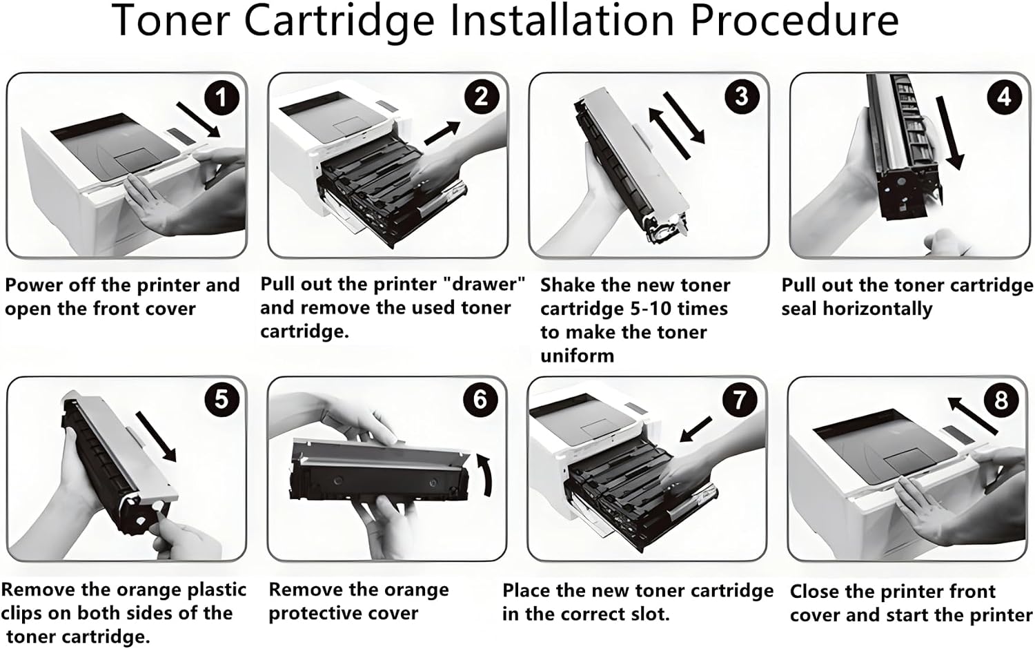 Black 202X Toner Cartridges (with Chip) - High Yield Compatible with HP 202X CF500X 202A CF500A Toner Cartridge use for Color LaserJet Pro MFP M281fdw M281cdw M281fdn M254dw M254dn Printer（2 Pack）