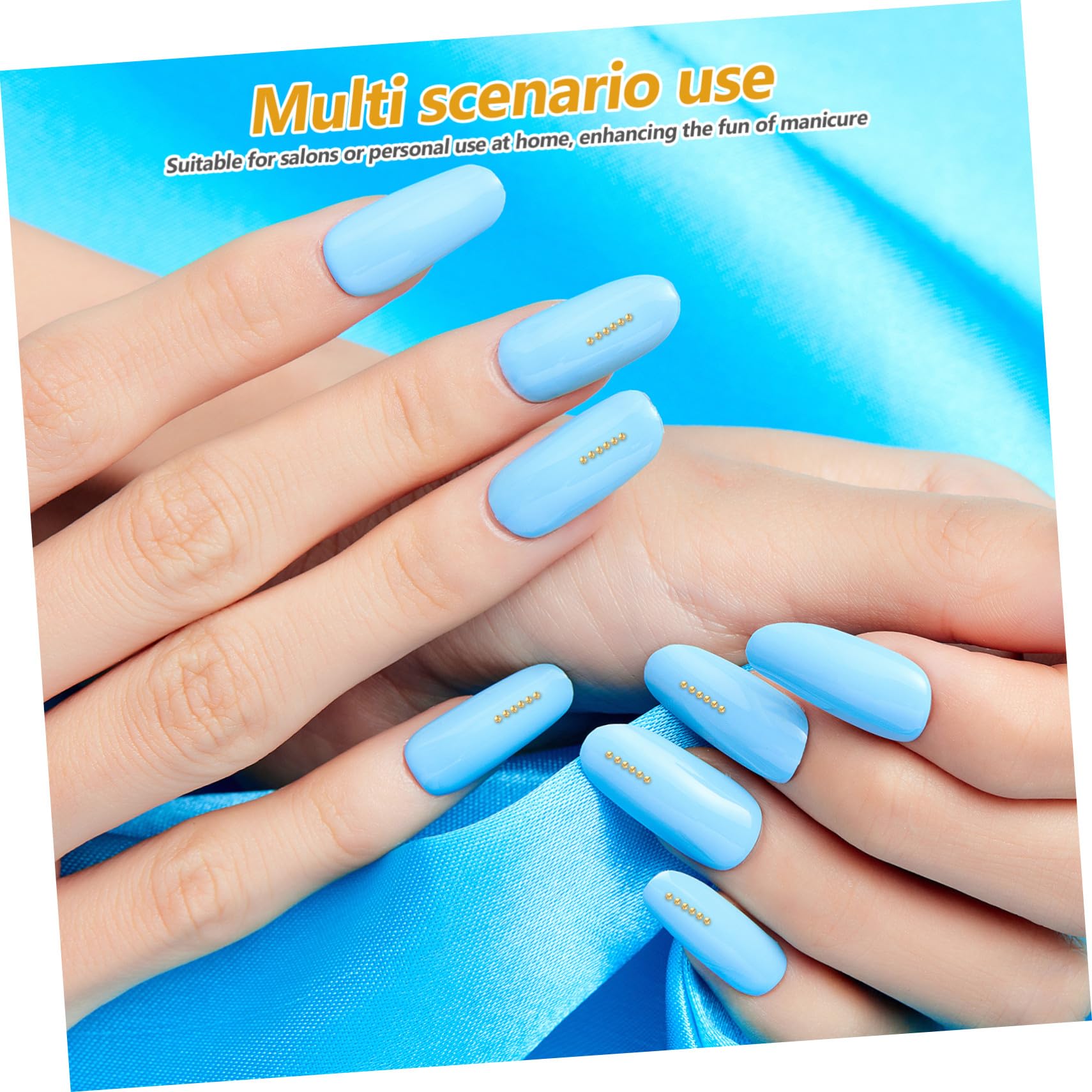 Homoyoyo Perline per Unghie Metalliche Mini Perline per Nail Art Decorazione Unghie Accessori per Manicure da Donna Forniture per Artigianato Fai da Te