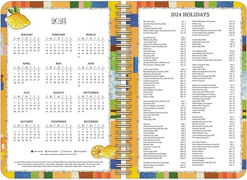 Miniatura 3 de LANG Agenda de compromiso en espiral Happy Life 2024 (24991011109)