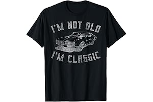 Classic Car Graphic Mens & Womens Short Sleeve T-Shirt: Perfect Gift for Dad's Birthday